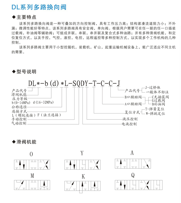 多路换向阀销售